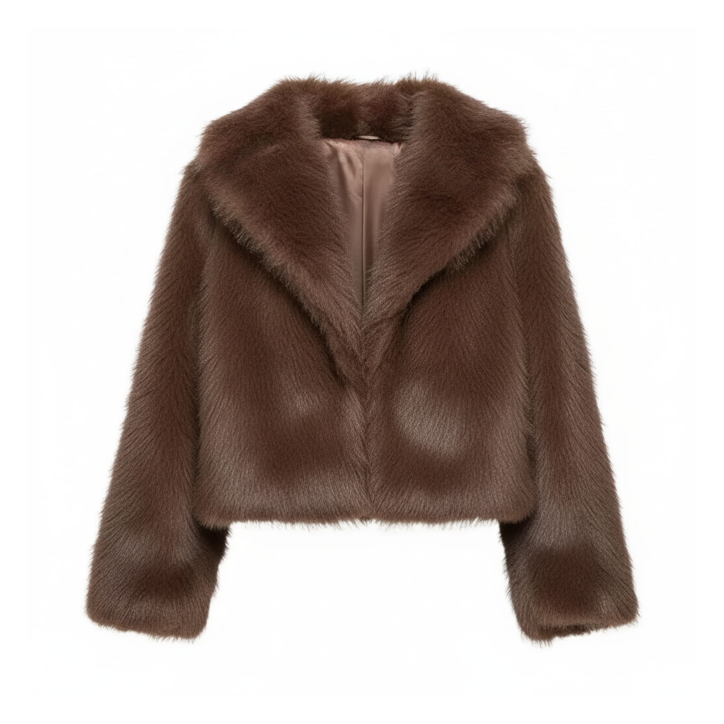 Vintage Faux Fur Winter Lapel Jacket