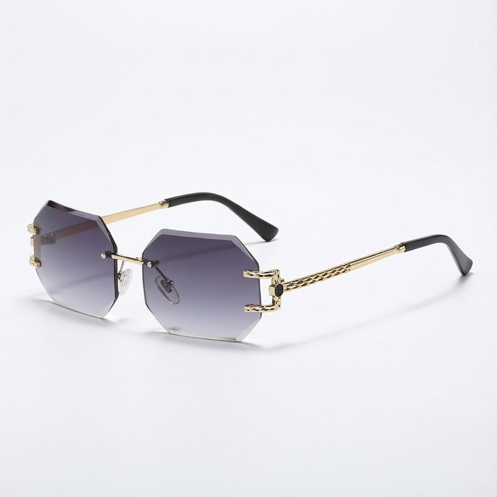 Lunexis Rimless Polygon Sunglasses