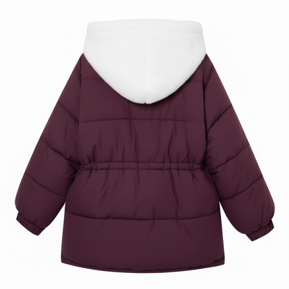 Short Puffer Jacket – Warm Winter Hooded Coat