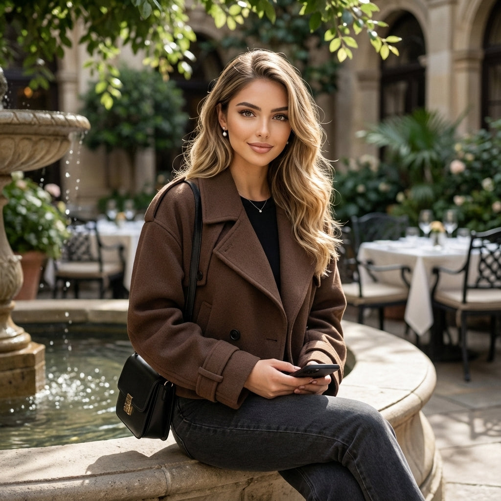 Trivelle Lace-Up Short Trench