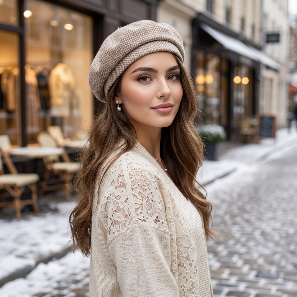 Eloryn Plaid Autumn Beret