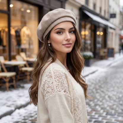 Eloryn Plaid Autumn Beret