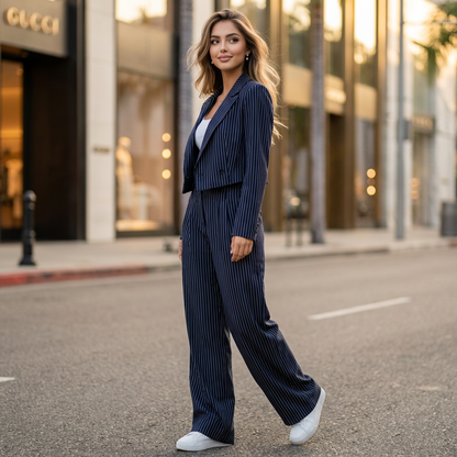 Elvessa Commuter Stripe Suit