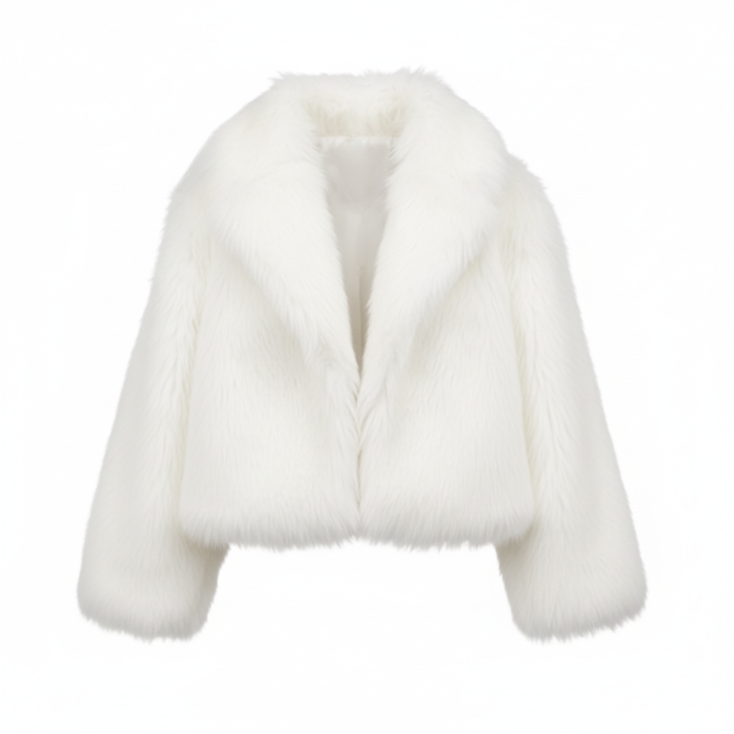 Vintage Faux Fur Winter Lapel Jacket