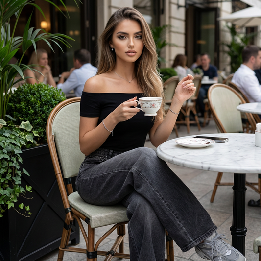 Elvoryn Fleece-Warm High-Rise Denim