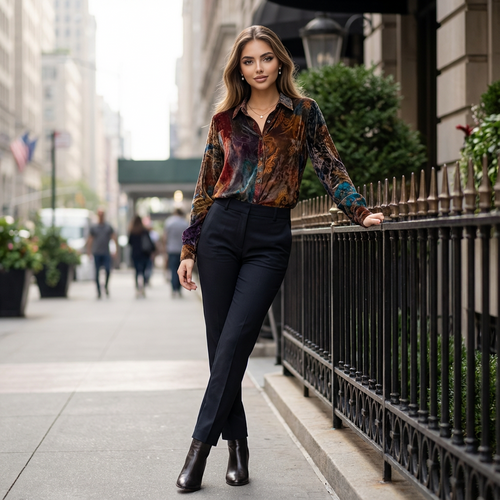 Eloryn Autumn Bloom Shirt