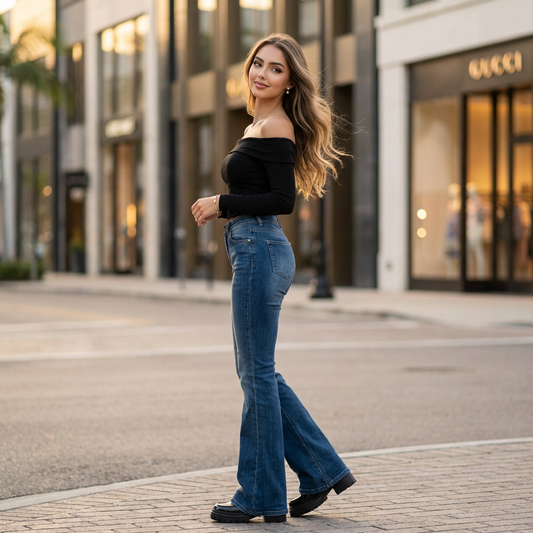 Elvessa Bootcut Stretch Denim