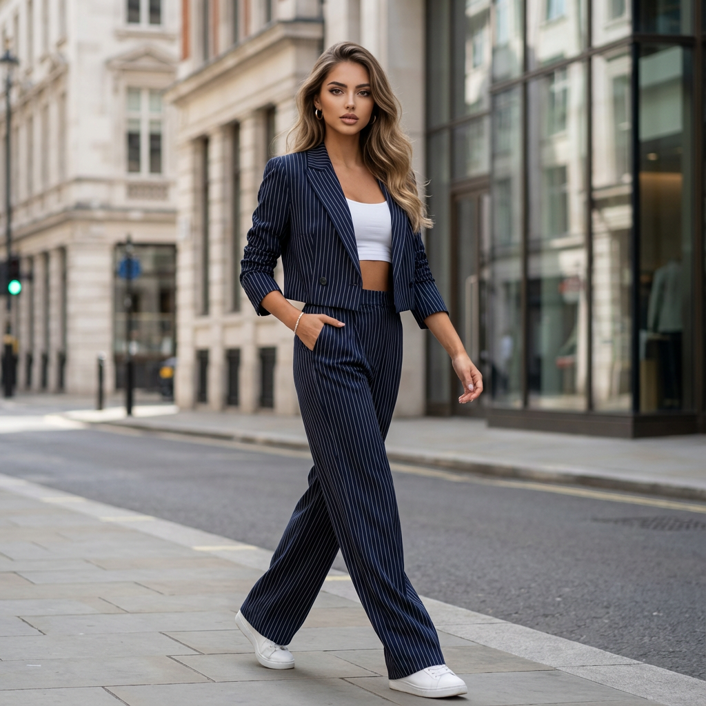 Elvessa Commuter Stripe Suit