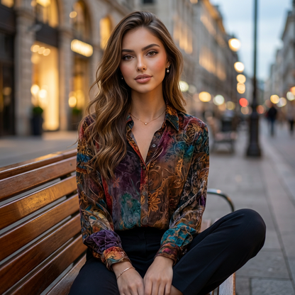 Eloryn Autumn Bloom Shirt