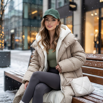 Vireya Faux-Layer Down Coat