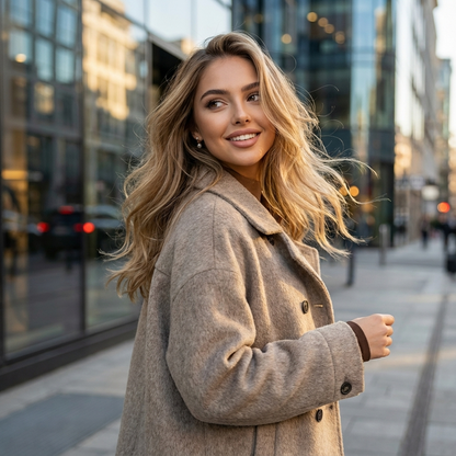 Thyrelle Stand-Neck Wool Jacket