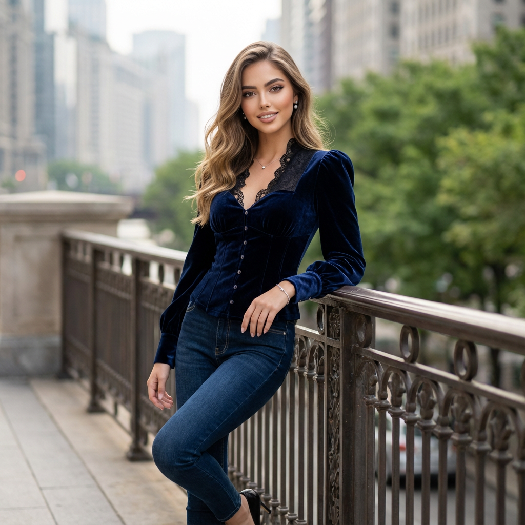 Aurevyn Luxe Base-Layer Velvet Shirt