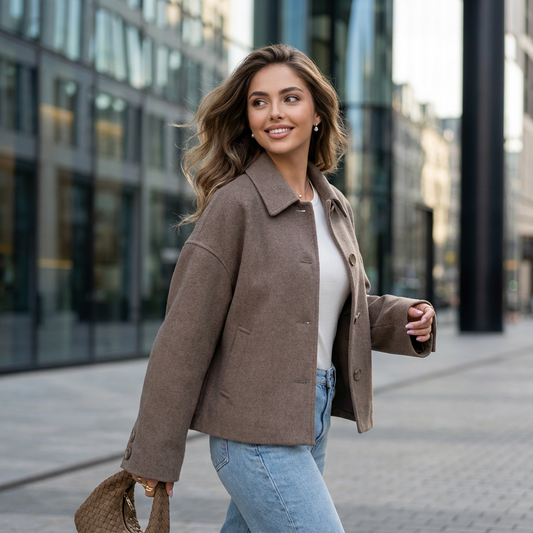 Palvessa Pleated Pocket Wool Coat