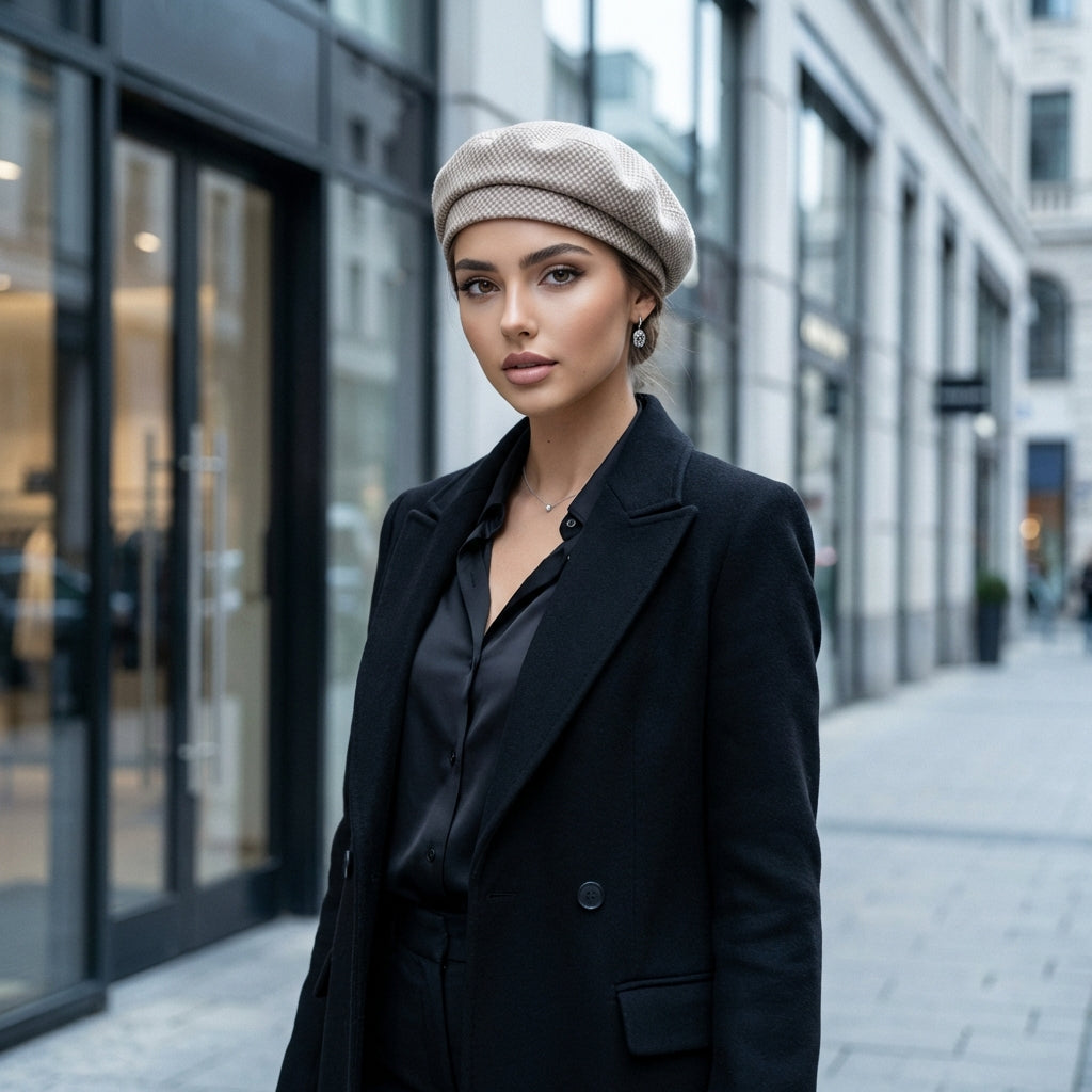 Eloryn Plaid Autumn Beret