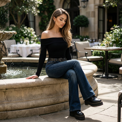 Elvynne Y2K Slim Bootcut Denim