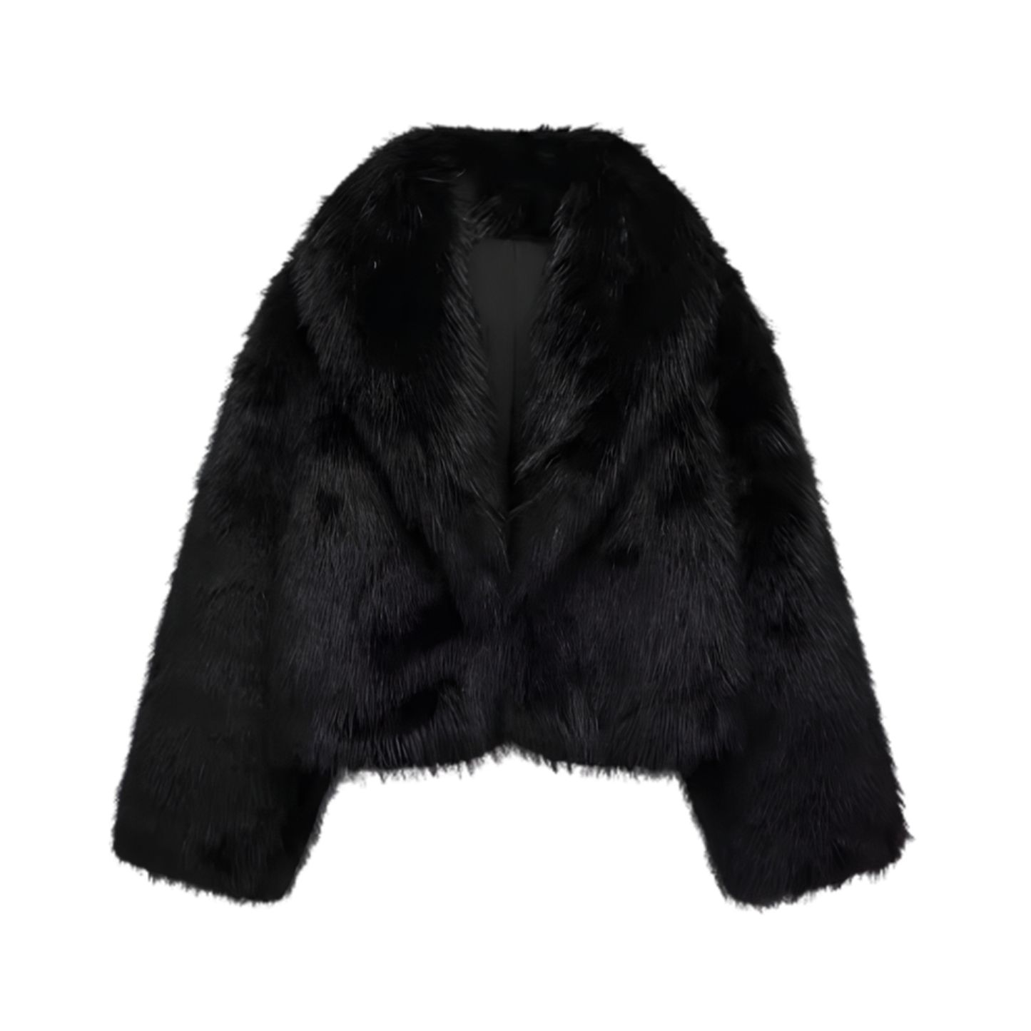 Vintage Faux Fur Winter Lapel Jacket