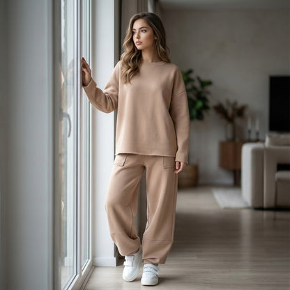 Sophisticated High-Waist Pant Set