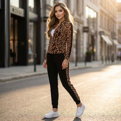 Zyvella Patchwork Zip Tracksuit