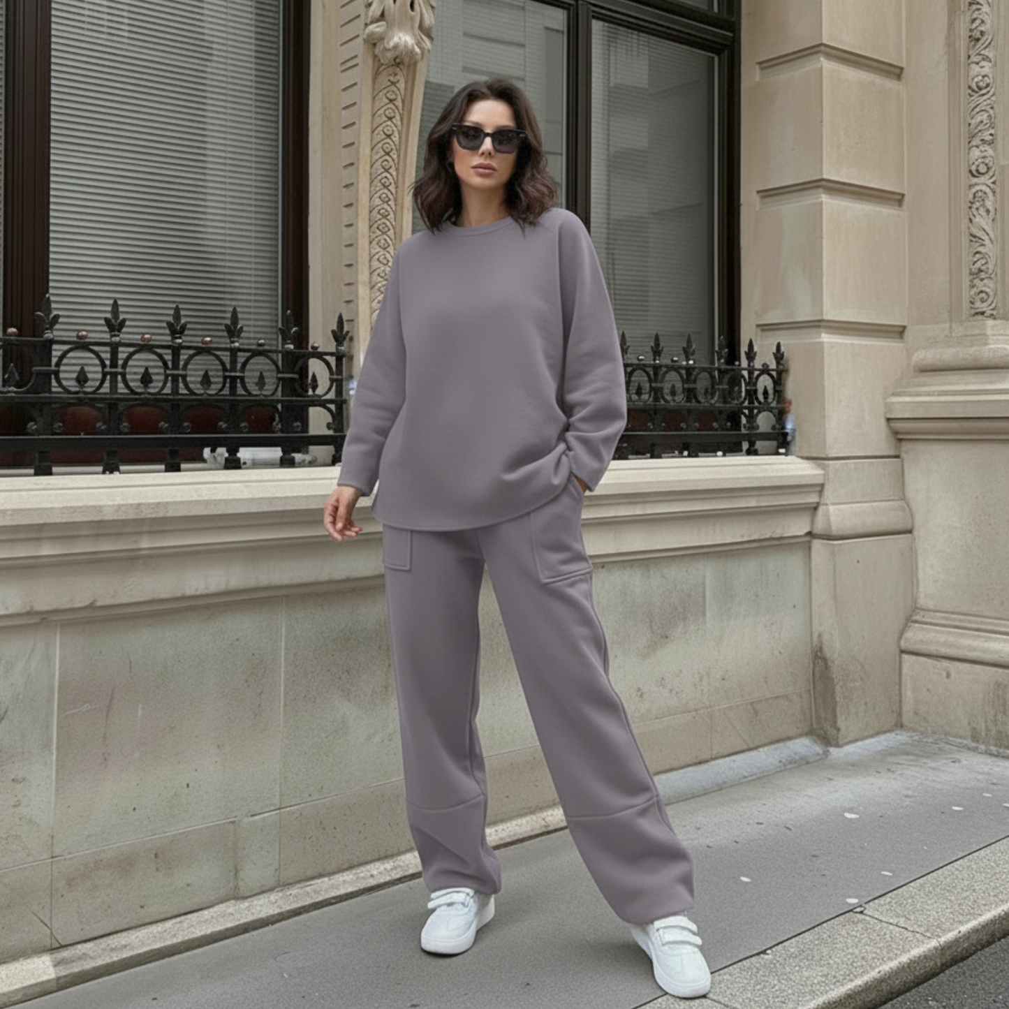 Sophisticated High-Waist Pant Set