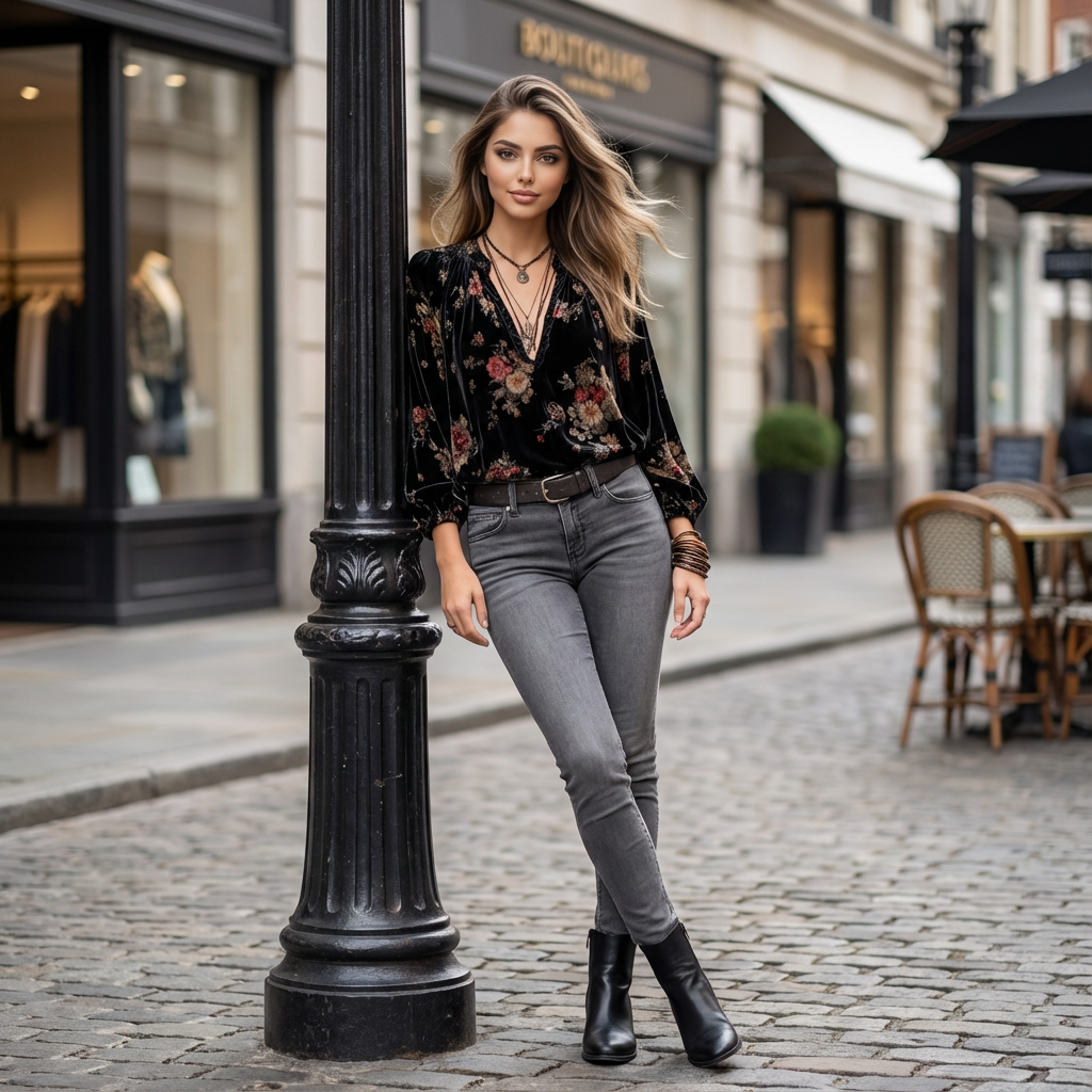 Aurevella Winter Velvet Jacket