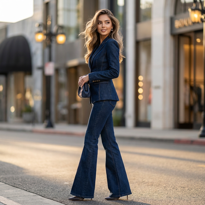 Elvessa Smart Casual Denim Co-Ord