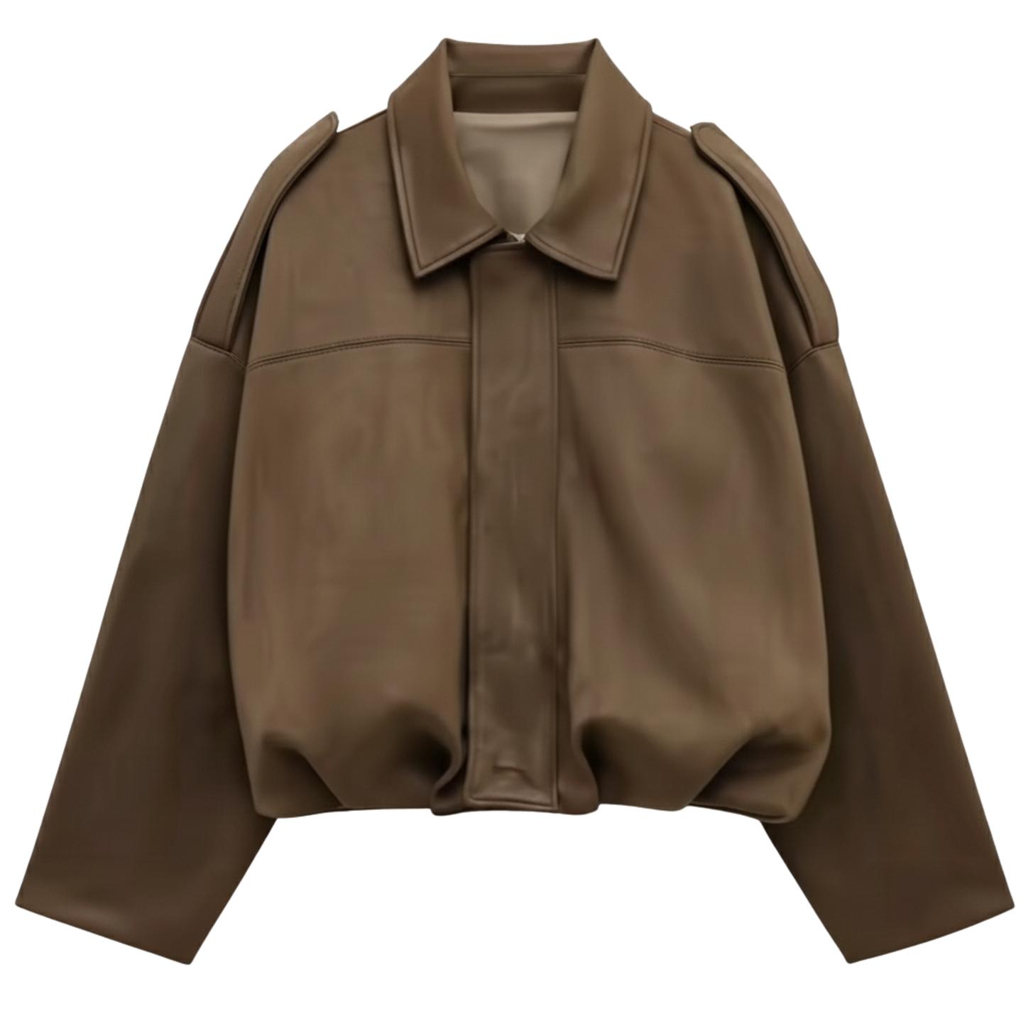 Lapel Suede Bomber Outwear