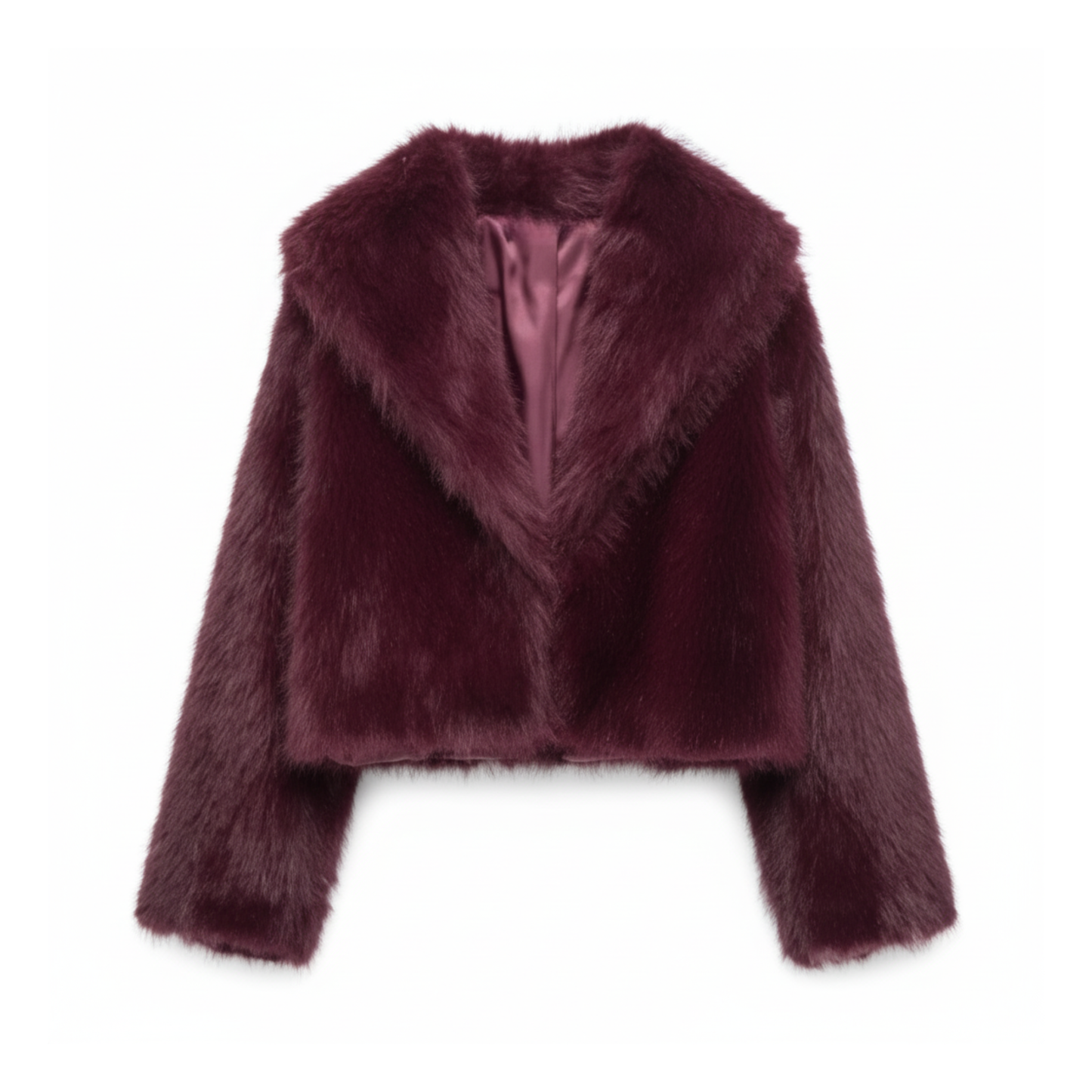 Vintage Faux Fur Winter Lapel Jacket