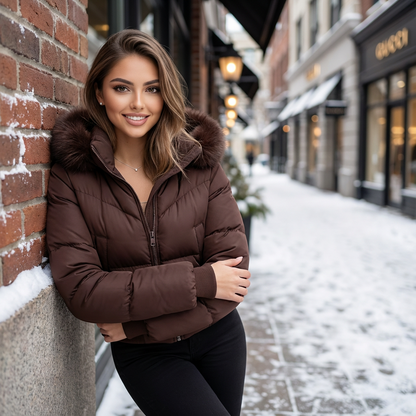 Koryelle Fur-Hood Winter Parka