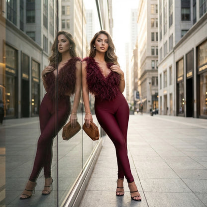 Noctyra Lace-Up Halter Co-Ord Set