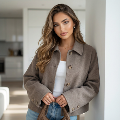 Palvessa Pleated Pocket Wool Coat