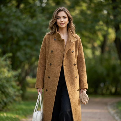 Quenelle Double-Face Cashmere Coat