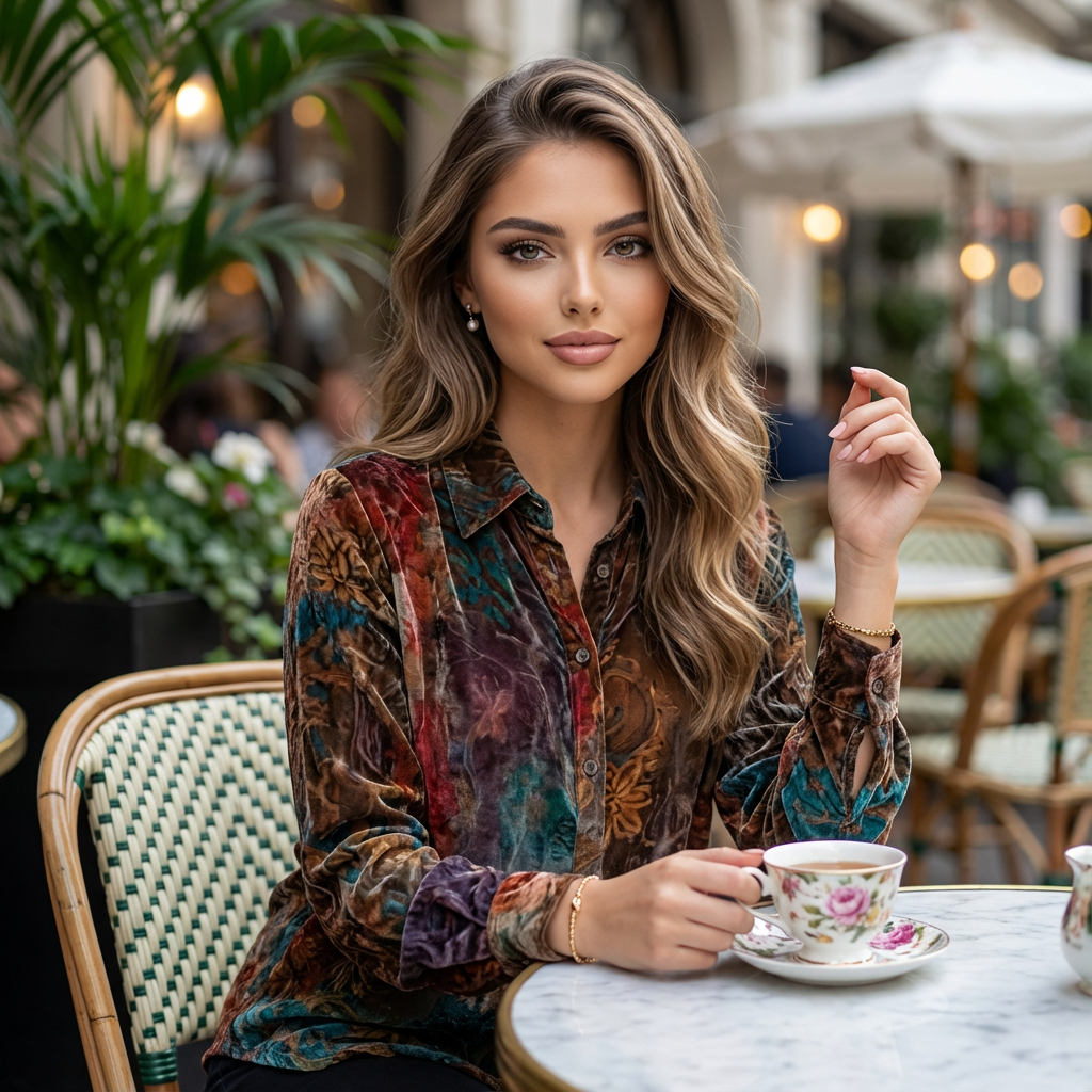 Eloryn Autumn Bloom Shirt