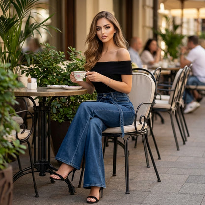 Flarwyn Fleece-Lined Vintage Flare Jeans