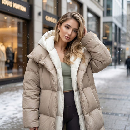 Vireya Faux-Layer Down Coat