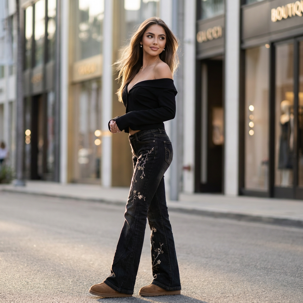 Elvynne Vintage Floral Denim