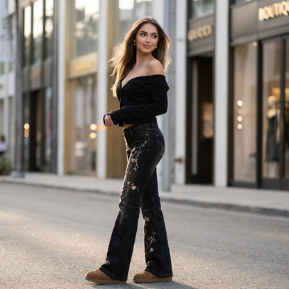 Elvynne Vintage Floral Denim