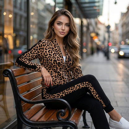 Zyvella Patchwork Zip Tracksuit