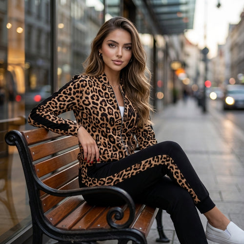 Zyvella Patchwork Zip Tracksuit