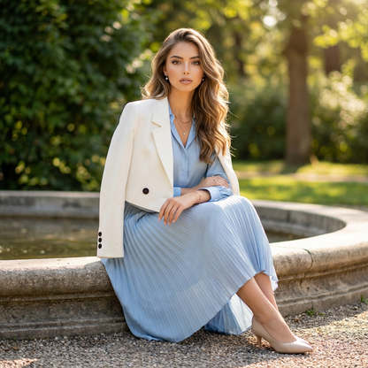 Zyrelle Cropped Notch Blazer