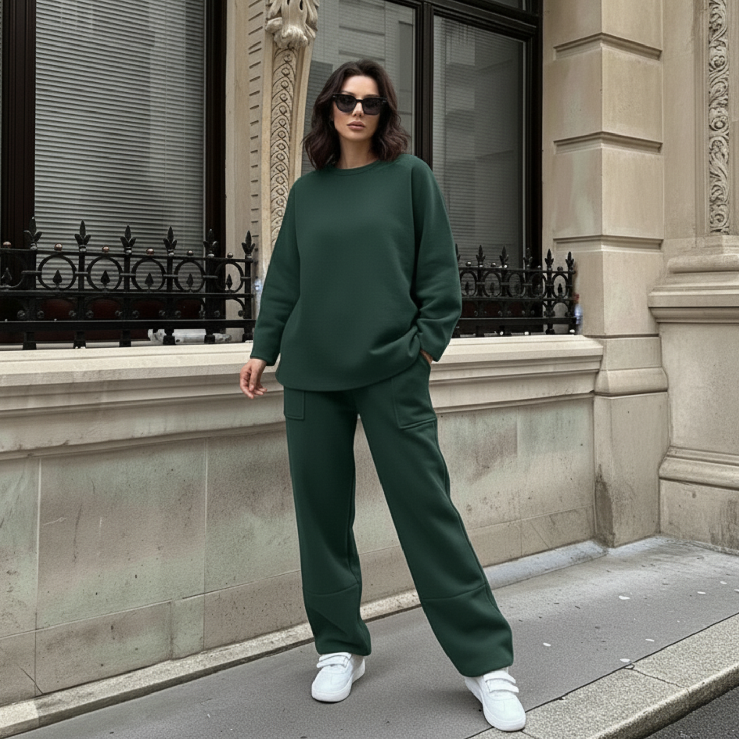 Sophisticated High-Waist Pant Set