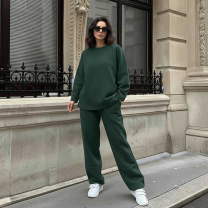 Sophisticated High-Waist Pant Set