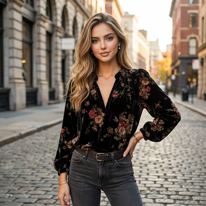 Aurevella Winter Velvet Jacket