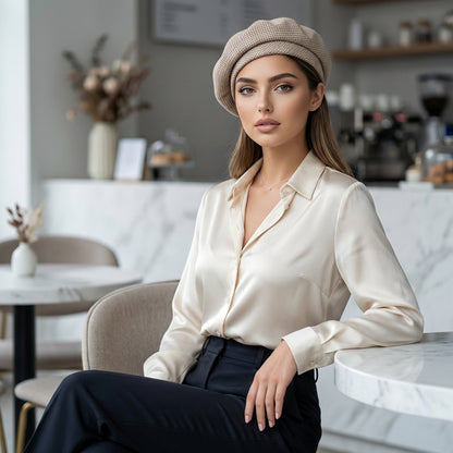 Eloryn Plaid Autumn Beret