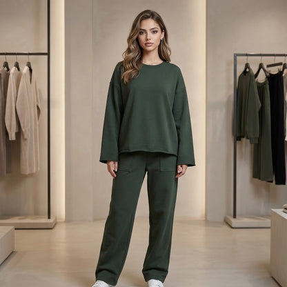 Sophisticated High-Waist Pant Set