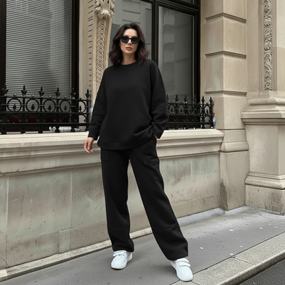 Sophisticated High-Waist Pant Set