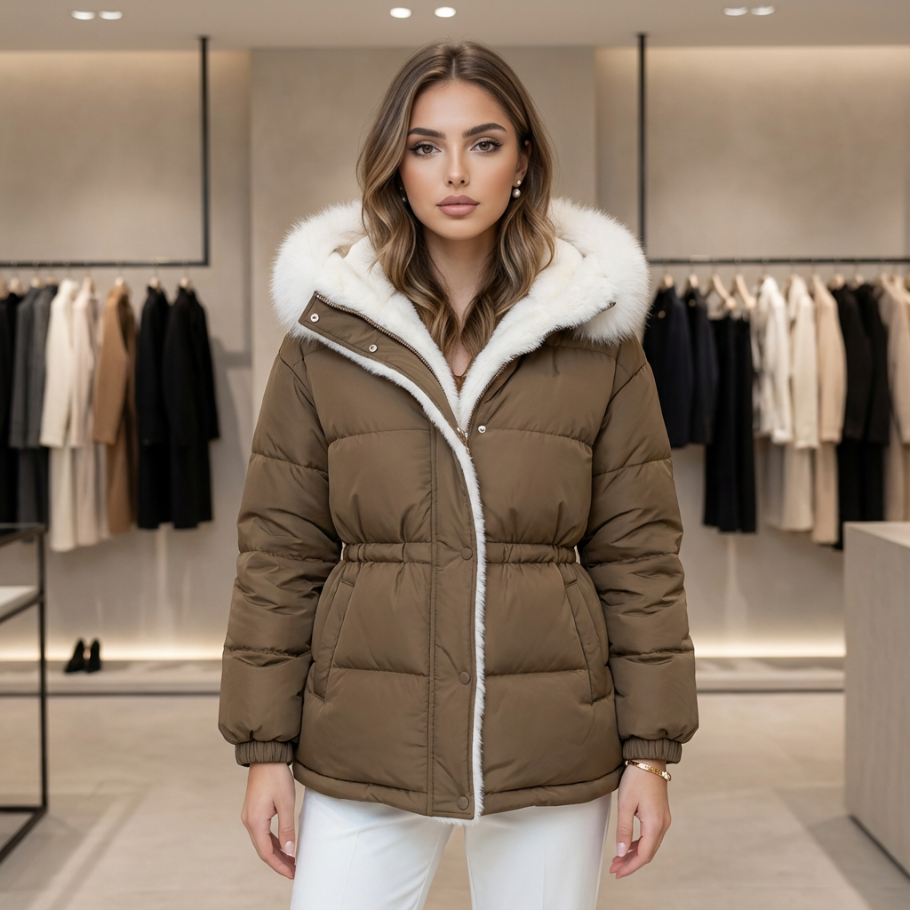 Pavira Hooded Cotton Puffer Jacket
