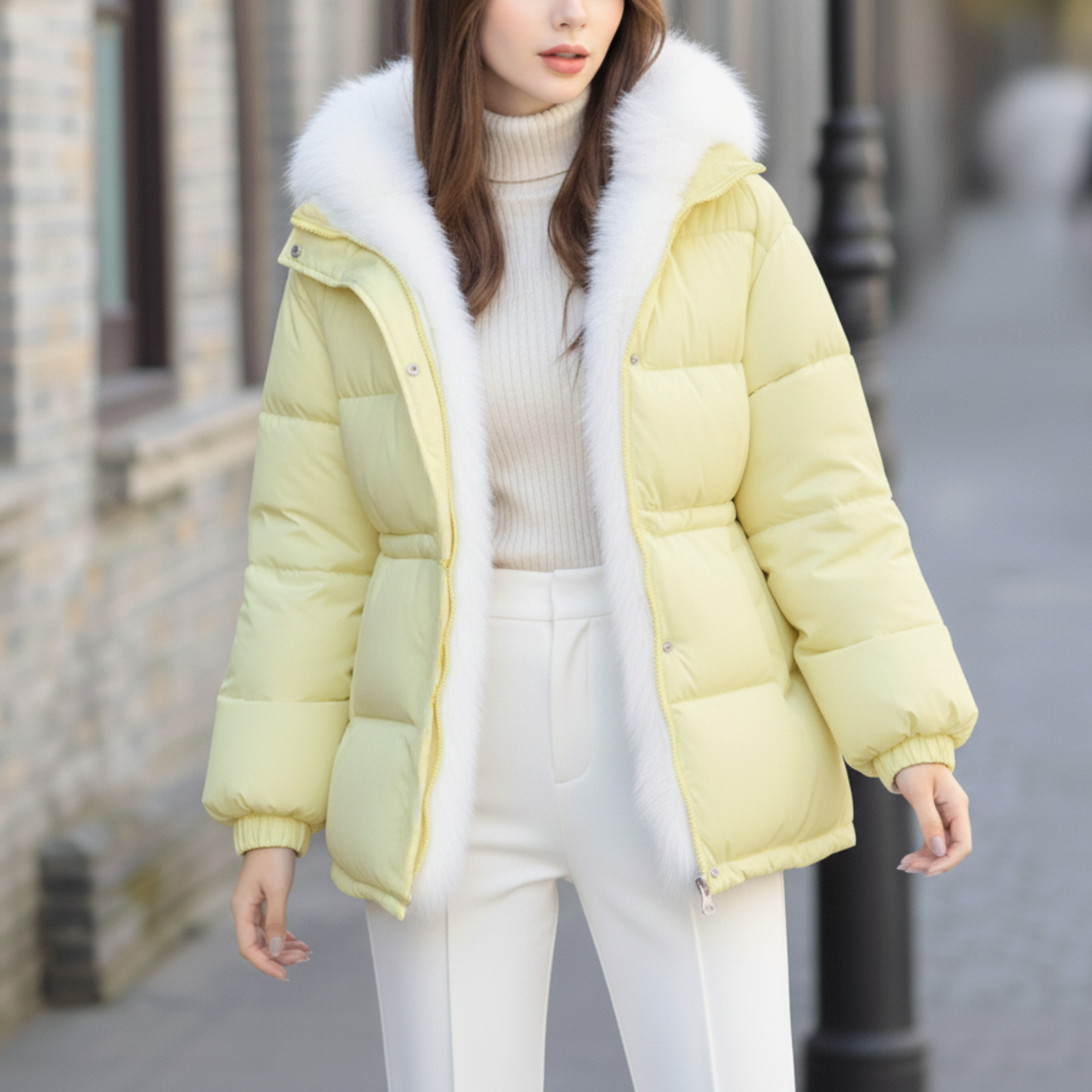Short Puffer Jacket – Warm Winter Hooded Coat