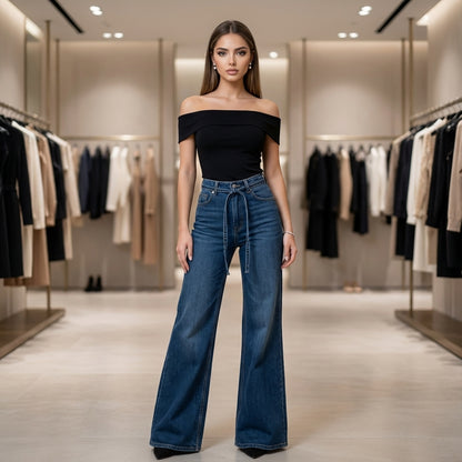 Flarwyn Fleece-Lined Vintage Flare Jeans