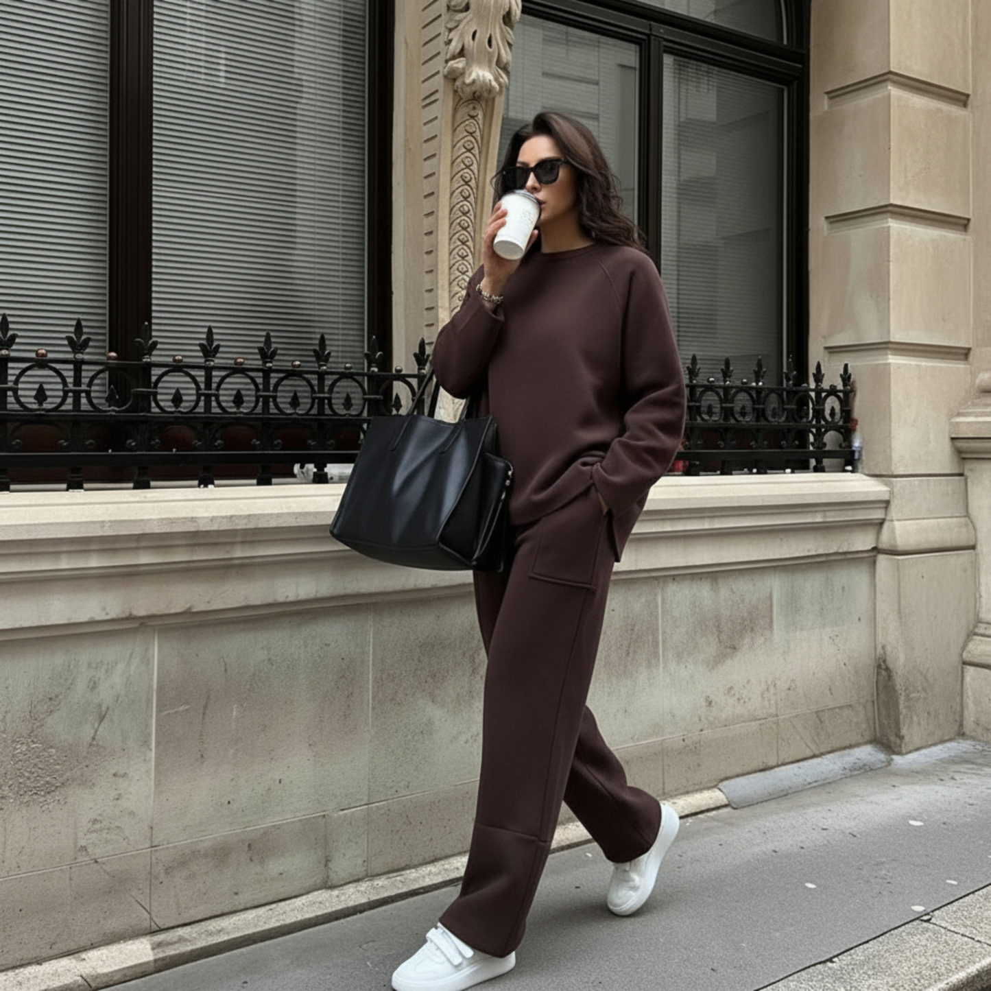 Sophisticated High-Waist Pant Set