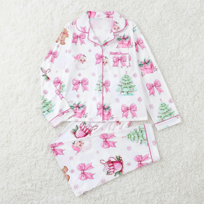 Cozy Print Christmas Pajama Set